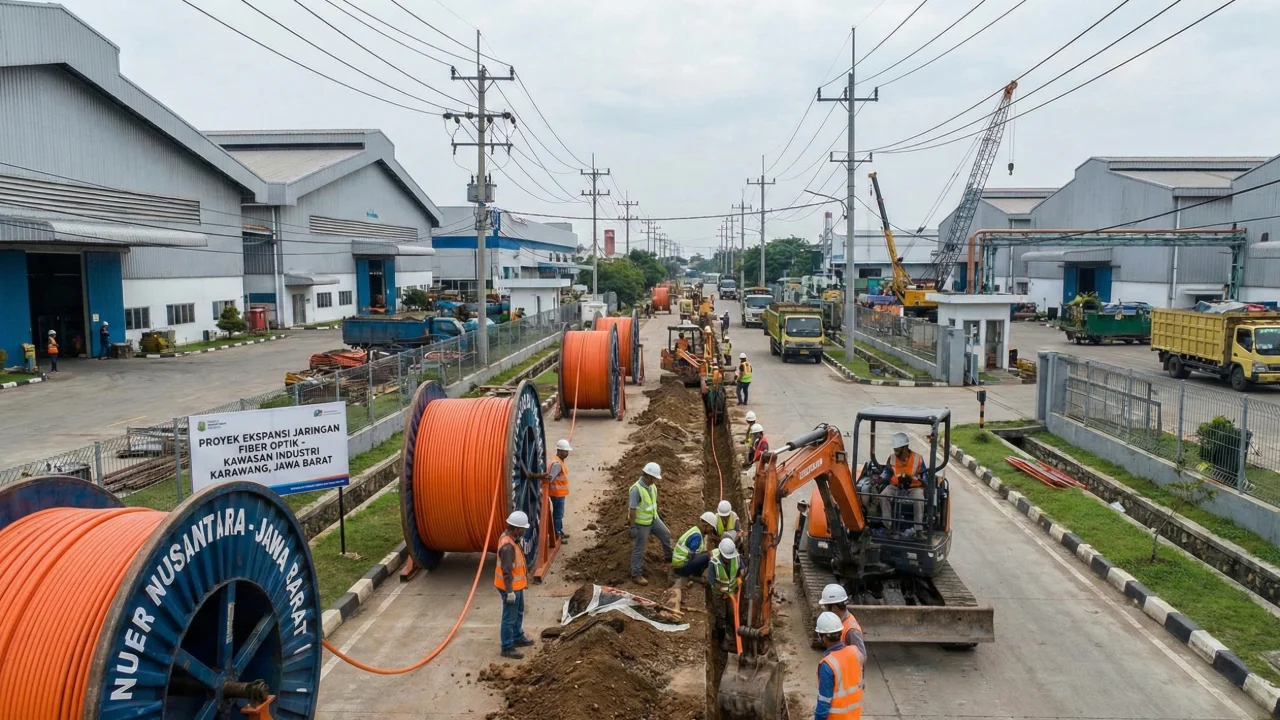 Tulang Punggung Digital: Akselerasi Ekspansi Fiber Optik di Kawasan Industri Jawa Barat